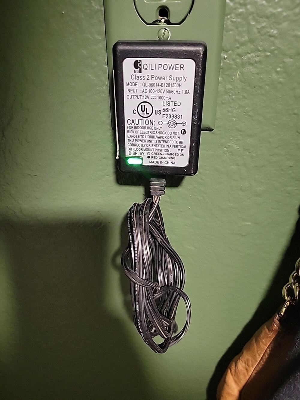 QILI POWER RAZOR SCOOTER AC/DC Adapter Charger Model QL-08014-B1201500H Class 2
